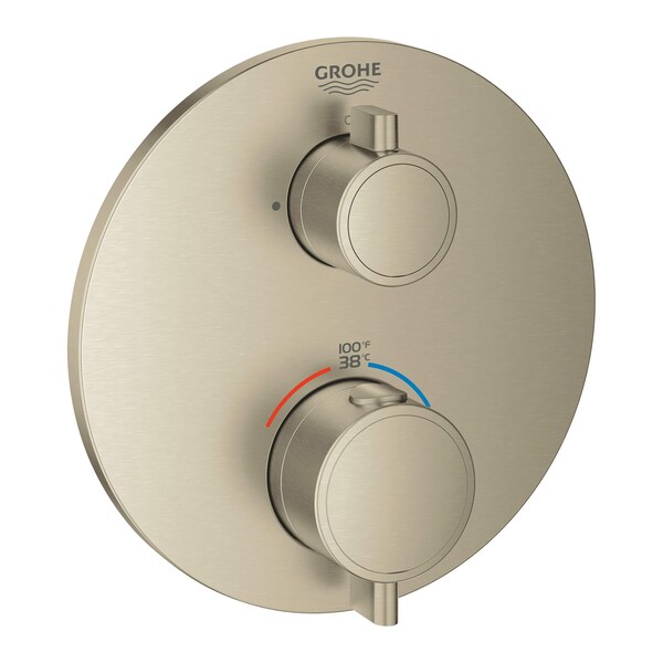 Dual Function 2-Handle Thermostatic Valve Trim, Gold